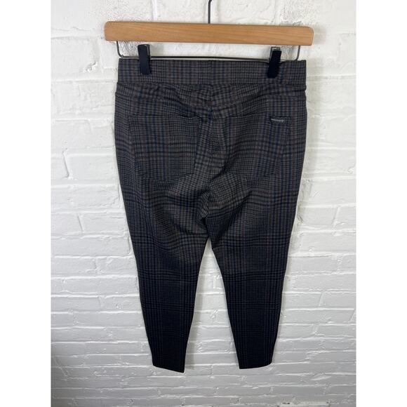 Sanctuary by Anthropologie Women's Check Plaid Pull-On Pant Pants Gray Size XS - Picture 4 of 6